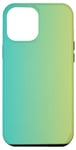 Coque pour iPhone 13 Pro Max Échantillon de couleur dégradé élégant Minimal Mignon Jaune Bleu Vert