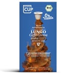 Organic Caffé Crema (Lungo) Coffee Capsules | Compatible with Nespresso Machines | 100% compostable Aluminum Free Capsules | 10 Capsules | MyCoffeeCup | Germany