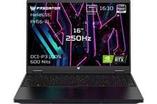 Acer PC portable Predator Helios 16 PH16-71-95R6 Ecran 16" Intel Core i9 RAM 32 Go DDR5 1 To SSD GeForce RTX 4080 TGP 175 W