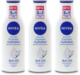 Nivea Body Lotion Express Hydration 250ml | Moisturising | Skin Care X 3