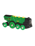 Brio 33593 Stort, Grønt Lokomotiv, B/O Toys Toy Cars & Vehicles Toy Vehicles Trains Green BRIO