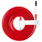 OnePlus Warp Charge Typ-C Kabel 5461100012 - 1.5m - Röd / Vit