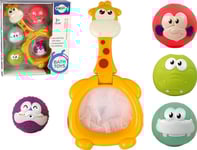 Leantoys Mini Basket Giraff Gummibollar Badleksak