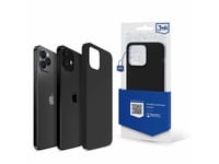 3Mk Silicone Case, Iphone 12/12 Pro, Svart