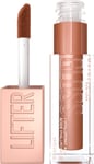 Maybelline Lifter Gloss Bronzed Lip Gloss, Lasting Hydration, 018, Bronze, 5.4ml