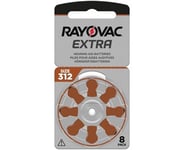 Rayovac Extra 312 brun, 8-pack