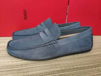 Hugo Boss men's Dandy leather driving shoes/moccasins size UK 5