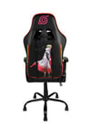 Konix Naruto Shippuden Chaise de Bureau Gaming Premium - Inclinaison siège 150° - Cuir PVC - Coussin lombaires et cervicaux - Motif Naruto Hokage