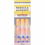 KISS IMPRESS PRESS ON NAILS ONE STEP MANICURE REBECCA MINKOFF LE FRENCH POP NEW