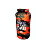 Vattentät påse 10 L, Kamouflage - Orange