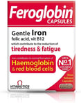 Feroglobin Iron Capsule Helps to reduce tiredness and 30 count (Pack of 1) 