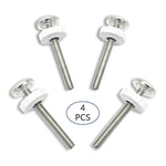 4pcs M10 Pressure Mounted Baby Gates Threaded Spindle Rods Walk Thru Gates Accessory Screw Bolts for Stair Gates Dog Gate