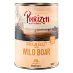 Purizon Adult - Grain Free 6 x 400 g - Kycklingfilé med vildsvin