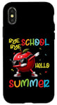 Coque pour iPhone X/XS Bye Bye School Hello Summer Funny Last Day Dabbing Apple