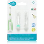 Nuvita Sonic Clean&Care Replacement Brush Heads battery-operated sonic toothbrush replacement heads for babies Sonic Clean&Care Small Green/White 3 m+ 2 pc
