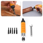 Wood Chisel Carving Tool Set Chuck Attachment For Electric Drill B