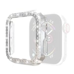 Women Bling Band Bumper Case For Watch Series 5 4 3 2 Iwatch Black 38mm Strap
