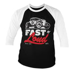Fast N' Loud Hot Rod Baseball 3/4 Sleeve Tee, Long Sleeve T-Shirt