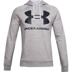 Under Armour Men's Ua Rival Fleece Hoodie with Big Logo Tops XL Mod Gray Light H