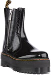 Dr Martens 2976 Max Womens Platform Chelsea Boot In Black Patent Size UK 3 - 7