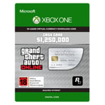 Xbox One Grand Theft Auto Online - $1,250,000 Great White Shark Card (Digital Download)