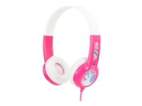 Onanoff BuddyPhones Discover - Hörlurar - på örat - kabelansluten - 3,5 mm kontakt - rosa