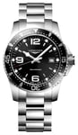 LONGINES L37404566 Men's HydroConquest 41mm Quartz Black Watch