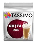 Tassimo Home Use T-Discs Pods You Choose Flavours Carte Noire Cadburys Suchards (Costa Latte 8's)