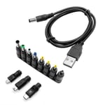 SDTEK Universal USB Power Adapter Cable Charger with 11 Connectors including Micro, Mini and Type-C