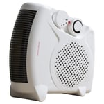 Daewoo HEA1139 Portable Upright Fan Heater 2 Heat Settings 1000/2000W - White