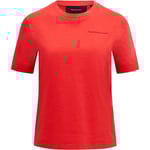 Peak Performance Womens Original Small Logo Tee (Rosa (BRILLIANT RED) Medium)