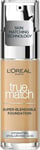 L'Oreal Paris True Match Liquid Foundation, Skincare Infused with Hyaluronic Aci