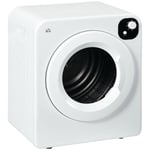 HOMCOM 6kg Vented Tumble Dryer with 7 Dry Programmers for Small Spaces White