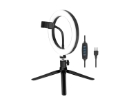 Smartphone ring light with tripod and controller, Ø 20 cm