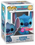 Figurine Funko Pop - Lilo Et Stitch [Disney] N°1045 - Stitch Sourit - Flocked (56325)