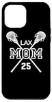 Proud Love Lacrosse Mom #25 LAX Player Number 25 Fête des Mères Coque pour iPhone 12 Pro Max