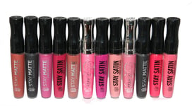 12 x Rimmel Stay Matte & Stay Satin Lip Gloss | Good selection of Shades | MIX 2
