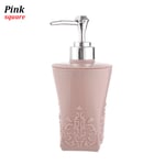 Bathroom Pump Soap Dispenser Shampoo Bottles Pink Square