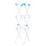 Minky Slimline 3 Tier Clothes Airer | Space Saving Compact Indoor Airer