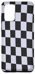 Galaxy S20+ Lavender Gray Checkerboard Classic Checker Checkered Racing Case