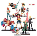 honeyya One Piece Pvc Action Figure Toys No Box Luffy Zoro Robin Nami Franky Brook Chopper Sanji Lysop Figure for Gifts, Nami