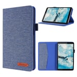 Lenovo Tab M7 cloth theme leather case - Blue