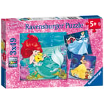 Ravensburger Disney Princess Jigsaw Puzzles, Box of 3