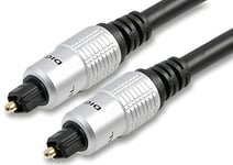 PRO SIGNAL PSG00880 TOSLink Optical Audio Lead Male to Male, 6m Black