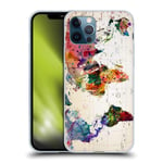 Head Case Designs Officially Licensed Mark Ashkenazi Map Of The World Pop Culture Soft Gel Case Compatible With Apple iPhone 12 / iPhone 12 Pro