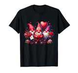 Gnomes Happy Valentine's Day Valentines Heart Love T-Shirt