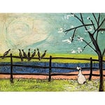 Sam Toft WDC90552 "Doris And The Birdies" Canvas Print, Cotton, Multi-Colour, 3.20 x 60.00 x 80.00 cm