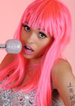 Magic Box Nicki Minaj Style Long Neon Pink Wig
