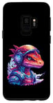 Coque pour Galaxy S9 Dragon rétro en armure