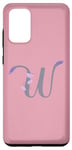 Galaxy S20+ Pink Elegant Lavender and Butterfly Monogram W Case